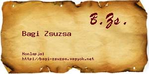 Bagi Zsuzsa névjegykártya
